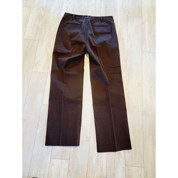 The‎ Limited 14 Slacks Pants Khaki Style Chocolate Brown Large Hong Kong Stretch - Picture 3 of 6